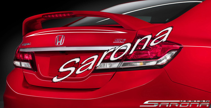 Custom Honda Civic  Sedan Trunk Wing (2012 - 2015) - $249.00 (Part #HD-100-TW)